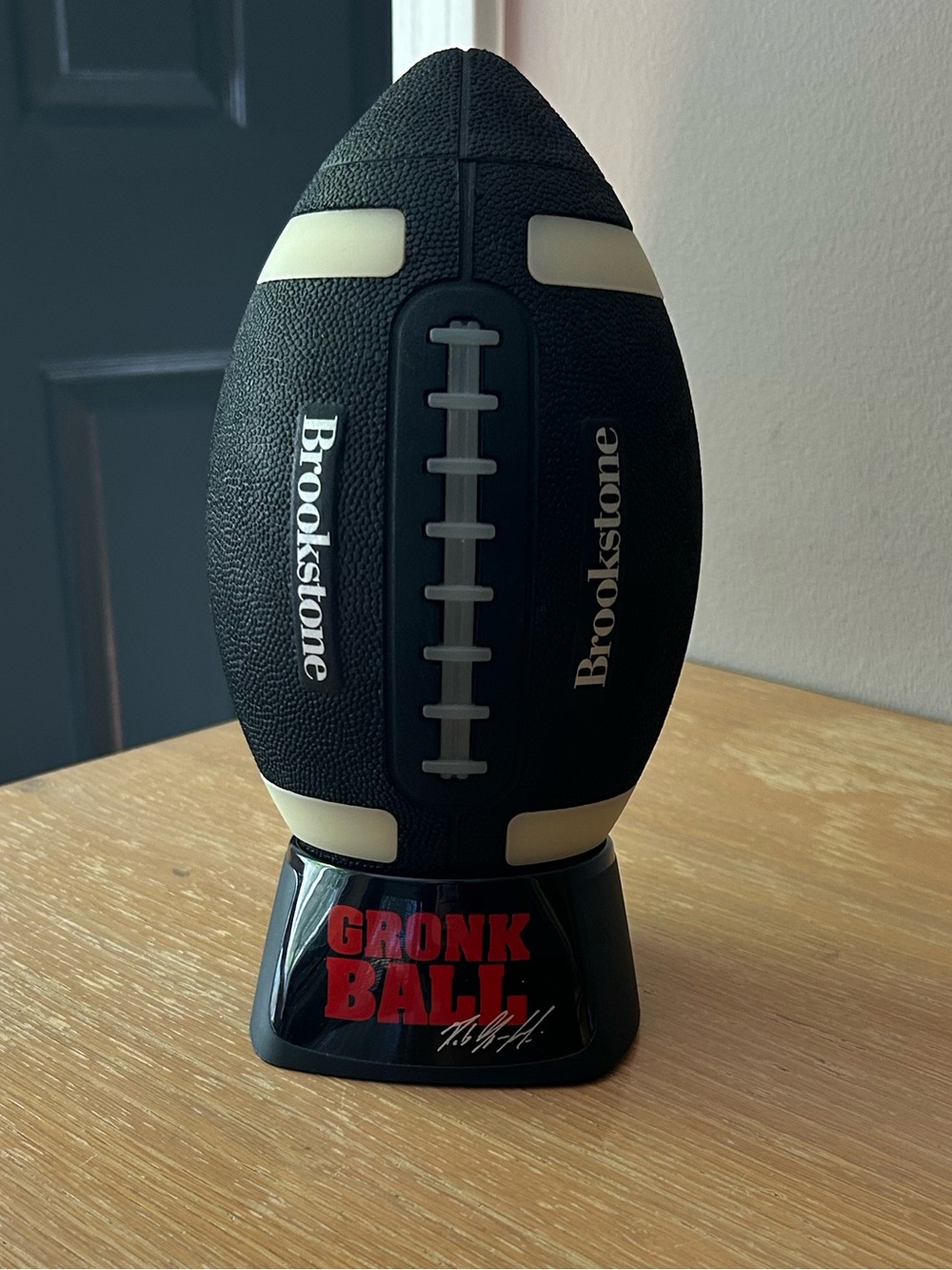 Brookstone Black Gronk Portable Bluetooth Illuminated Speaker